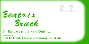 beatrix bruch business card